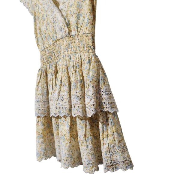 American Eagle Dress Size XS Lined Embroidered Short Sleeve - Picture 5 of 11